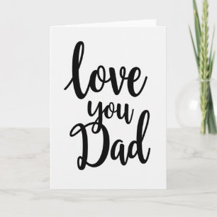 Eenvoudige Vaderdagkaart met 'Lief Voor Jou Papa' Kaart