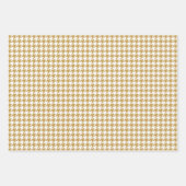 Eenvoudige vakantie houndstooth Aztec Gold Inpakpapier Vel (Voorkant)