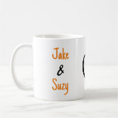 Eenvoudige Valentijn naam hart Koffiemok (Links)