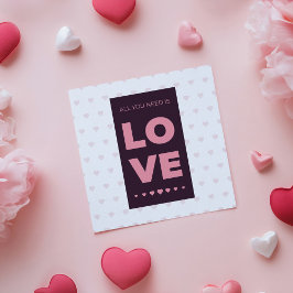 Eenvoudige Valentijnsdag begroeting Kaart
