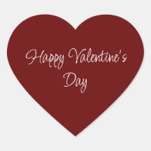 Eenvoudige Valentijnsdag Elegant Script Rood