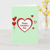 Eenvoudige Valentijnsdag Hartjes Kaart (Gele Bloem)