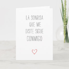 Eenvoudige Valentijnsdag Kaart in het Spaans