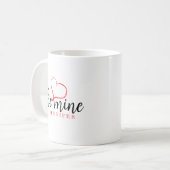 Eenvoudige Valentijnsdag Koffiemok (Voorkant links)