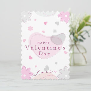 Eenvoudige Valentijnsdagkaart Feestdagenkaart