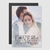Eenvoudige Valentijnsdagtypografie Aangepaste foto (Voorkant / Achterkant)