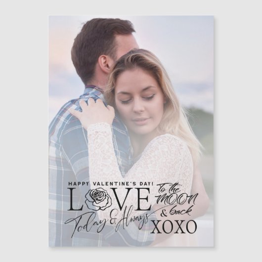 Eenvoudige Valentijnsdagtypografie Aangepaste foto (Voorkant)