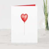 Eenvoudige Valentijnse Initialen gepersonaliseerde Feestdagen Kaart (Voorkant)