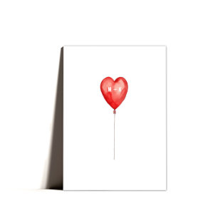 Eenvoudige Valentijnse Initialen gepersonaliseerde Feestdagen Kaart