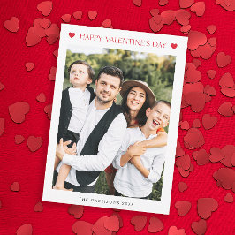 Eenvoudige Valentijnskaart met 2 foto's Feestdagenkaart
