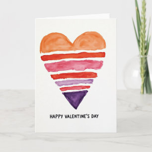 Eenvoudige Valentijnskaart met Hart Kaart