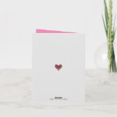 Eenvoudige Valentijnskaart met harten Kaart (Achterkant)