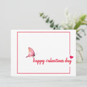 Eenvoudige Valentijnskaarten met Bericht Aankondiging (Staand voorkant)