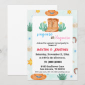 Eenvoudige vaquero Geslacht Onthullen uitnodiginge Kaart (Voorkant / Achterkant)