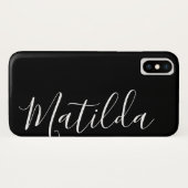 Eenvoudige vaste kleur Grijze platte, persoonlijke Case-Mate iPhone Case (Achterkant (horizontaal))