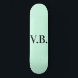 Eenvoudige vaste kleur voeg naamtekstmonogram toe persoonlijk skateboard<br><div class="desc">Ontwerp van sjabloon aanpassen</div>
