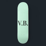 Eenvoudige vaste kleur voeg naamtekstmonogram toe persoonlijk skateboard<br><div class="desc">Ontwerp van sjabloon aanpassen</div>