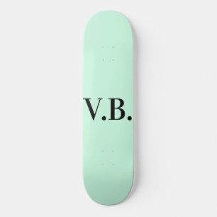 Eenvoudige vaste kleur voeg naamtekstmonogram toe persoonlijk skateboard