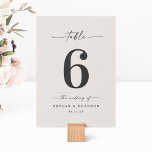 Eenvoudige vaste kleuren Gardenia off-White Weddin Kaart<br><div class="desc">Eenvoudige vaste kleurstof Gardenia off-White Wedding Reception Dinner Table Numbers. Deze moderne Kaart van de Kiekenlijst is eenvoudig klassiek en elegant met een duidelijke stevige achtergrondkleur en een de calligrafiedoopvont van het handtekeningsmanuscript met staarten. Getoond in de nieuwe Colorway. Beschikbaar in verscheidene kleurenopties, of voel vrij om de kleuren van...</div>