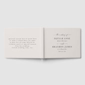 Eenvoudige vaste kleuren, gebroken-witte Gardenia- Gastenboek (Volledig)