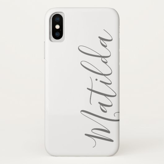 Eenvoudige, vaste, persoonlijke naam in kleur Case-Mate iPhone case (Achterkant)