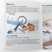 Eenvoudige vastgoed vouw Kaart (Binnenzijde eerst)