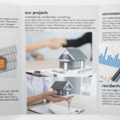 Eenvoudige vastgoed vouw Kaart (Binnenkant midden)