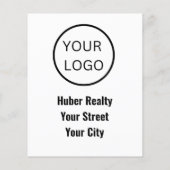 Eenvoudige vastgoedbelegger flyer (Achterkant)