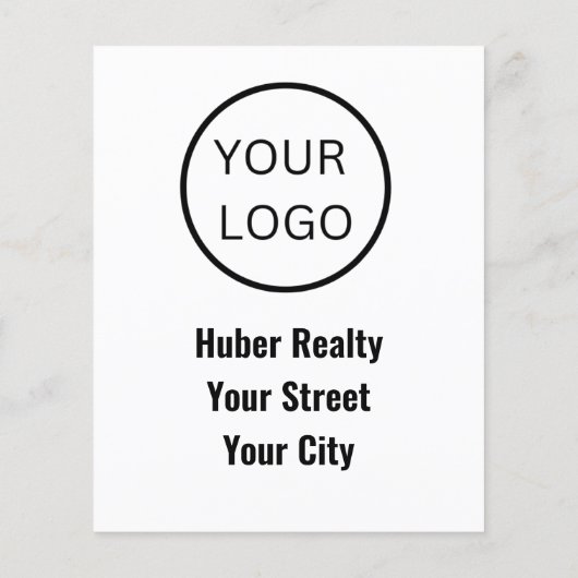 Eenvoudige vastgoedbelegger flyer (Achterkant)