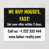 Eenvoudige vastgoedbelegger flyer (Voorkant)