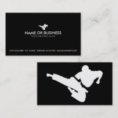 eenvoudige vechtkunst visitekaartje (Voorkant / Achterkant)