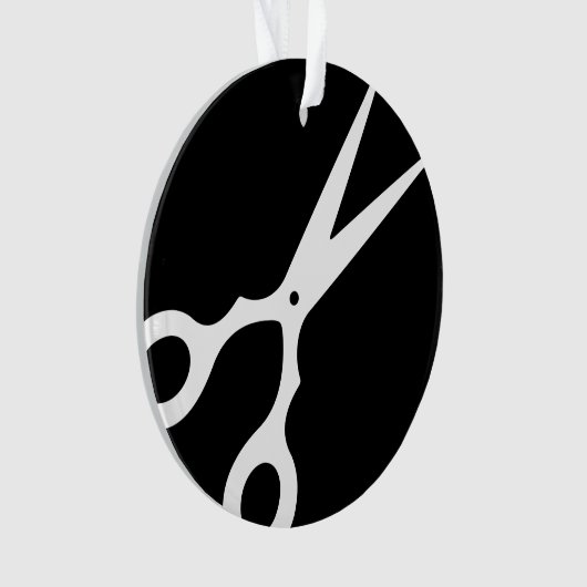 Eenvoudige vectorschaar (klik op uw eigen kleur) ornament (voorkant)