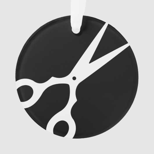 Eenvoudige vectorschaar (klik op uw eigen kleur) ornament (voorkant)