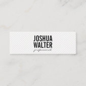 Eenvoudige veelvoudige tekst met strepen mini visitekaartje (Voorkant)