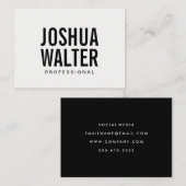 Eenvoudige veelvoudige tekst met strepen visitekaartje (Voorkant / Achterkant)