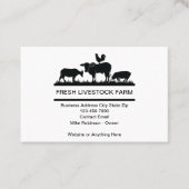 Eenvoudige veestapel en Boerderij Visitekaartjes (Voorkant)