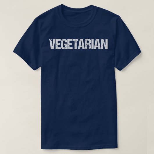 Eenvoudige Vegetaire Titel T-shirt (Design voorkant)