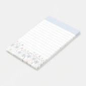 Eenvoudige veldbloemen post-it® notes (Schuin)