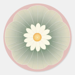 Eenvoudige ventilator ronde sticker