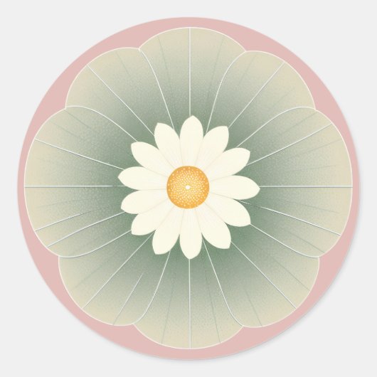 Eenvoudige ventilator ronde sticker (Voorkant)