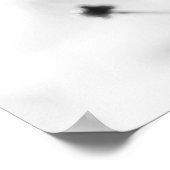 Eenvoudige ventilator zwart-wit poster (Hoek)