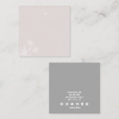 Eenvoudige ventilatorneutrale Kaarten voor oormerk Vierkante Visitekaartje (Voorkant / Achterkant)