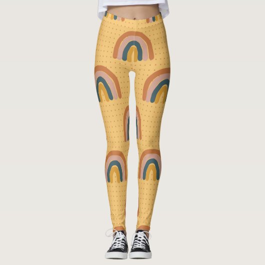 Eenvoudige ventilatorTattoos Leggings (Voorkant)