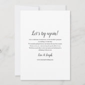 Eenvoudige Verander de Datum Uitgesteld Rustiek Ho Kaart (Achterkant)