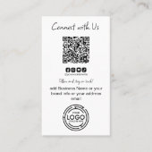 Eenvoudige verbinding met ons QR-code Zakelijk Visitekaartje (Voorkant)