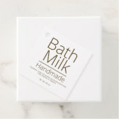 Eenvoudige verfijnde Bath Milk Business Hobby Bedankjes Labels (In situ)