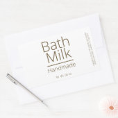 Eenvoudige verfijnde Bath Milk Business Hobby Rechthoekige Sticker (Envelop)