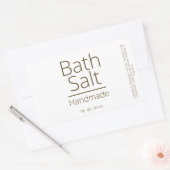 Eenvoudige verfijnde Bath Salt Business Hobby Rechthoekige Sticker (Envelop)