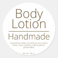 Eenvoudige verfijnde Body Lotion Business Hobby