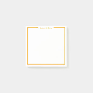 Eenvoudige verfijnde lijnen gepersonaliseerd op ma post-it® notes